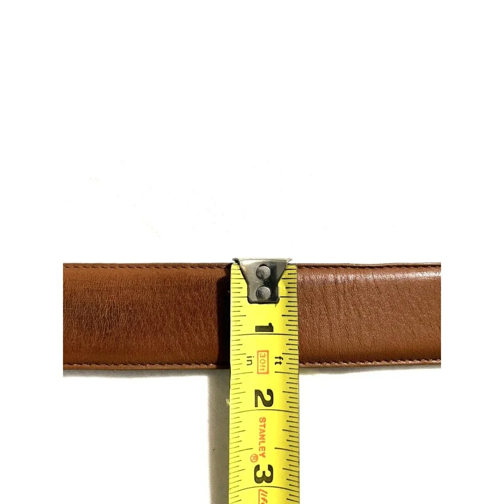 Coach Kids Medium British Tan Belt Glove Tanned Cowhide Brass Buckle 8500